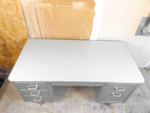 Vintage Steelcase Metal Desk