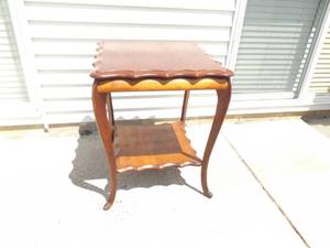 Vintage SOLID Wood Square Table