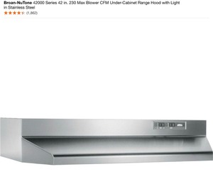 Assorted Broan-Nutone Range Hoods. Various Styles & Sizes. See Pictures