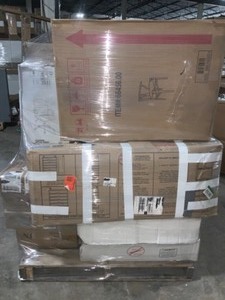 Pallet of Assorted Household Items, Furniture & HomeOffice. Various Kinds & Conditions. See Pictures