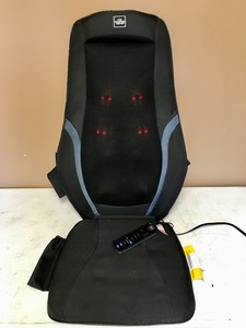 The Sharper Image - Quad Roller Dual-Action Shiatsu Massage Cushion
