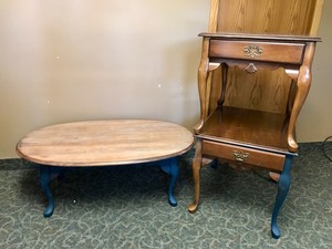 Partially Refinished Coffee  End Tables