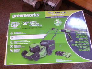 NEW Greenworks 20 Mower