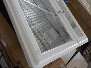 lot 202 image: 21 white finish medicine cabinet f...