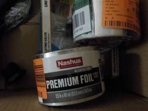 lot 229 image: tools and Nashua premium foil tape...