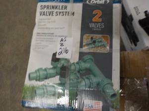 lot 216 image: Orbit 2 valves sprinkler systems...
