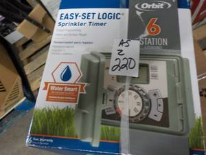 lot 220 image: 4 Orbit 6 station sprinkler timers...