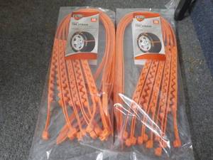 lot 294 image: set of 2 10 winter tire straps...