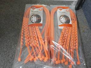 lot 295 image: set of 2 10 winter tire straps...
