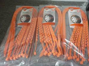 lot 296 image: set of 3 10 winter tire straps...