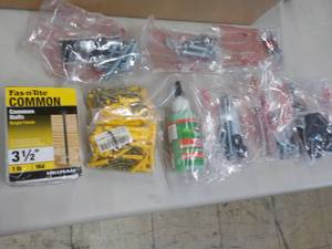 lot 352 image: Common nails, tire repair and more ...