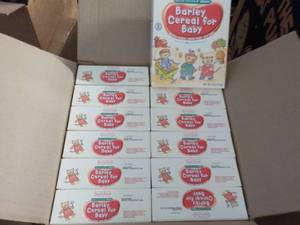 lot 375 image: 100 or so diapers and a box of cere...