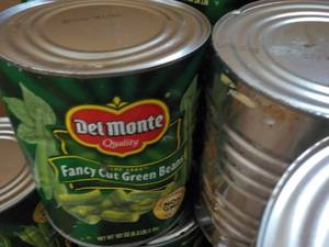 lot 377 image: 15 cans green beans - 2 size cans...