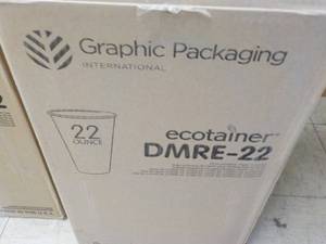 lot 409 image: case of 1000 ecotainer 22 oz. drink...