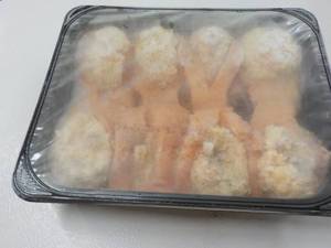 lot 421 image: frozen package 8 stuffed salmon...