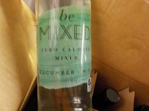 lot 448 image: case of 12 bottles beMixed cucumber...