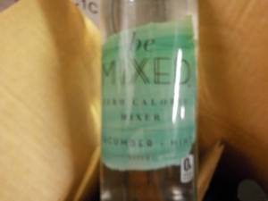 lot 449 image: case of 12 bottles beMixed cucumber...