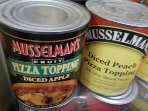 lot 453 image: 2 7.2 lb. cans diced peaches and di...