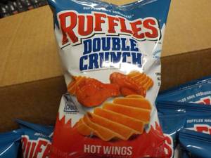 lot 473 image: case of Ruffles Double Crunch Hot W...