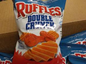 lot 474 image: case of Ruffles Double Crunch Hot W...