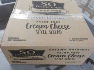 lot 478 image: case of Dairy Free Cream Cheese...
