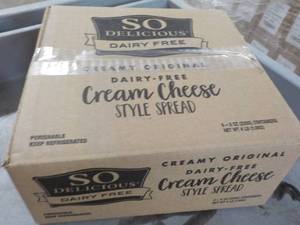 lot 480 image: case of Dairy Free Cream Cheese...