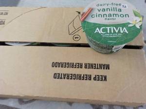 lot 481 image: 16 tubs dairy free vanilla cinnamon...