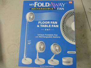 lot 26 image: My Foldaway Fan, rechargeable, as s...