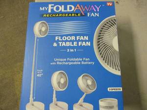 lot 27 image: My Foldaway Fan, rechargeable, as s...