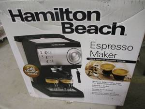 lot 49 image: Hamilton Beach espresso maker, used...