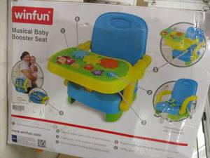 lot 55 image: Winfun musical baby booster seat...