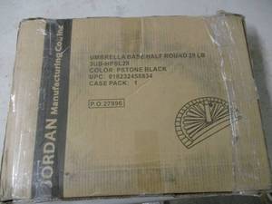 lot 57 image: Jordan 28 lb. umbrella half round b...