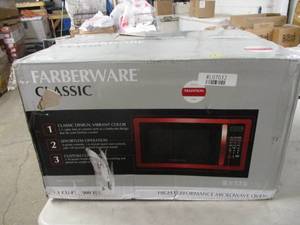 lot 63 image: Farberware 1.1  cubic foot 1000 wa...