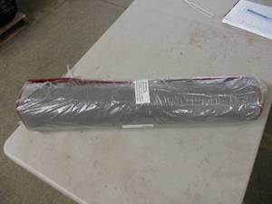 lot 85 image: red berber runner rug, 28x120...