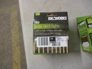 lot 117 image: 2 3-packs Ideaworks LED solar deck ...