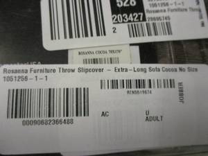 lot 122 image: 2 sand colored recliner covers...