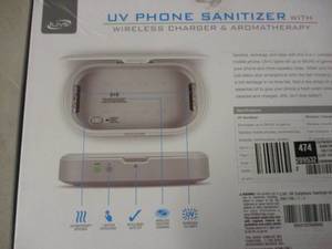 lot 135 image: ILive UV phone sanitizer with wirel...