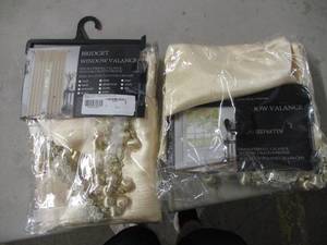 lot 106 image: 2 Bridget valences, beige, 48x38...