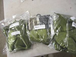 lot 107 image: 2 sage colored Bridget panels and o...