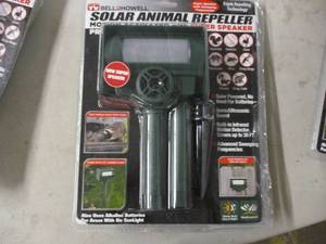 lot 112 image: Bell Howell solar animal repellor, ...