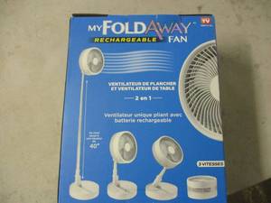 lot 114 image: My Foldaway Fan, rechargeable, as s...