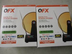 lot 140 image: 2 OFX digital TV and HD ready anten...