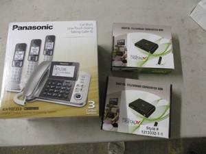 lot 142 image: 2 digital television converter boxe...