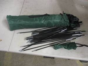 lot 168 image: instant outdoor green storage tent,...