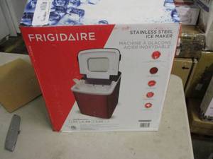 lot 187 image: Frigidaire stainless steel ice make...