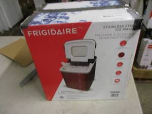 lot 189 image: Frigidaire stainless steel ice make...