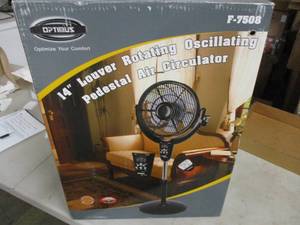 lot 303 image: Optimus 14 oscillating pedestal ai...
