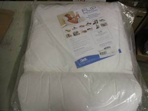 lot 310 image: contour white flip pillow...