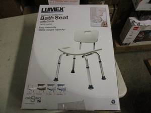 lot 314 image: Lumex bath seat with back...