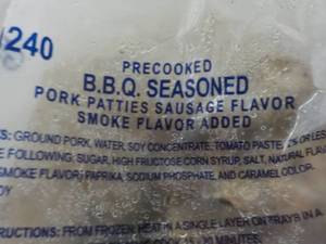 lot 494 image: 2 5 pound bags of frozen BBQ seasoned pork patties
